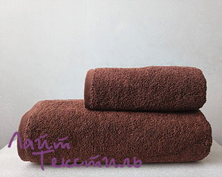 Полотенце 70х140 см Шоколад, без бордюра - 500 г/м2 (Турция)